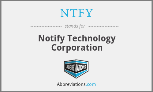 What does NTFY stand for?