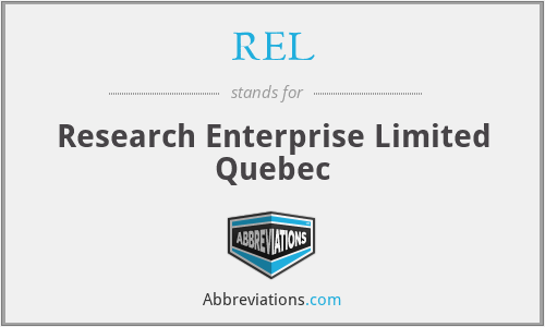 REL - Research Enterprise Limited Quebec