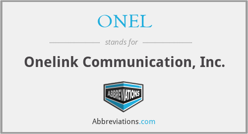 What does ONEL stand for?