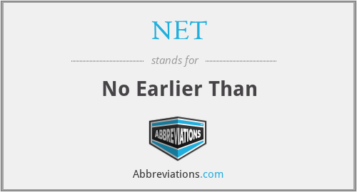 What does NET stand for?