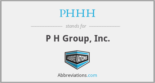 What does PHHH stand for?