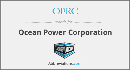 What does OPRC stand for?