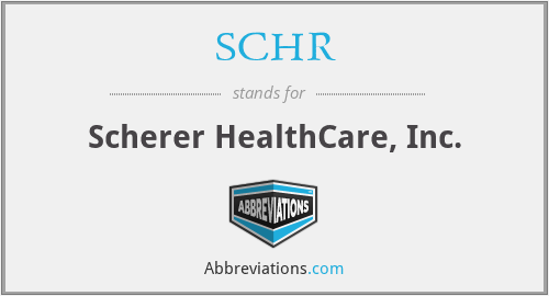 What does SCHR stand for?
