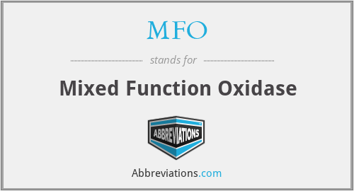 guld måske Slapper af MFO - Mixed Function Oxidase