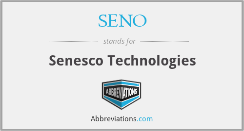 What does SENO stand for?