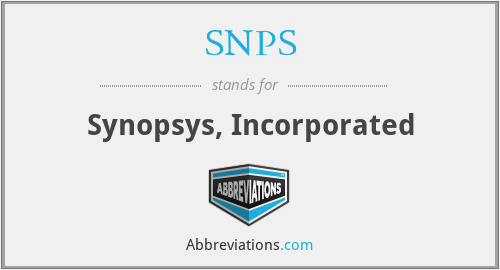 What does SNPS stand for?