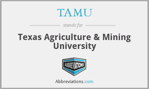 What does TAMU stand for?