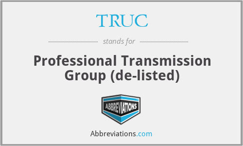 What does TRUC stand for?