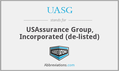 What does UASG stand for?