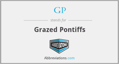 What does grazed stand for?