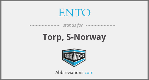 What does ENTO stand for?