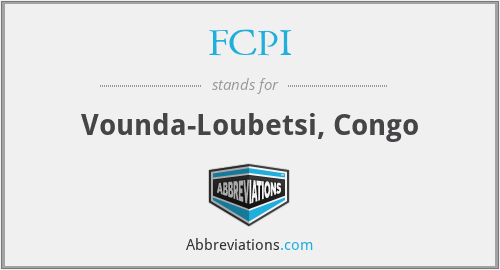 FCPI - Vounda-Loubetsi, Congo