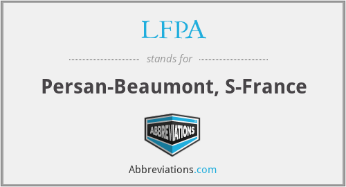 What does LFPA stand for?