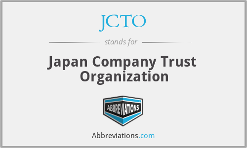What does JCTO stand for?