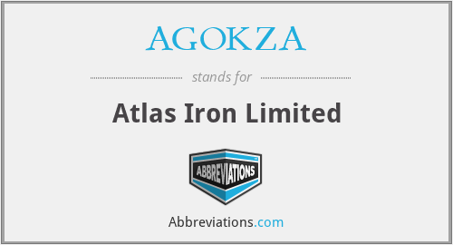AGOKZA - Atlas Iron Limited