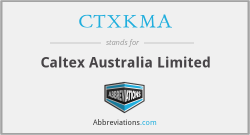 What does CTXKMA stand for?