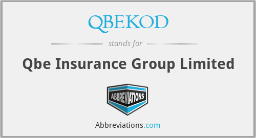 What does QBEKOD stand for?