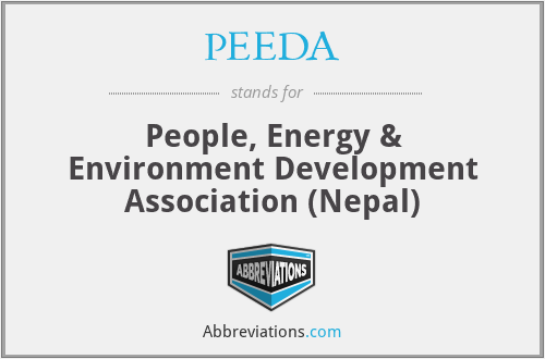 PEEDA - People, Energy & Environment Development Association (Nepal)