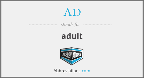 What is the abbreviation for adult?