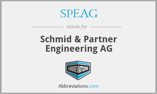 SPEAG - Schmid & Partner Engineering AG