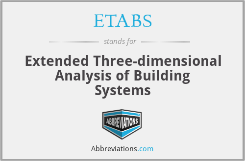 What does ETABS stand for?
