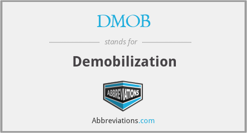 What Is The Abbreviation For Demobilization