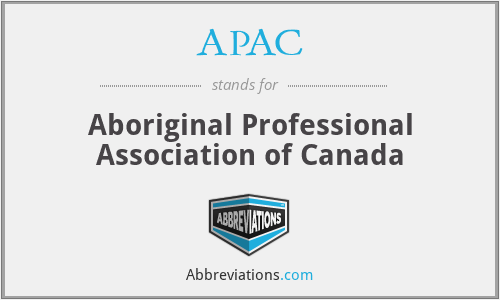 APAC - Aboriginal Professional Association of Canada