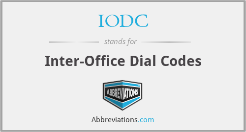 What does IODC stand for?