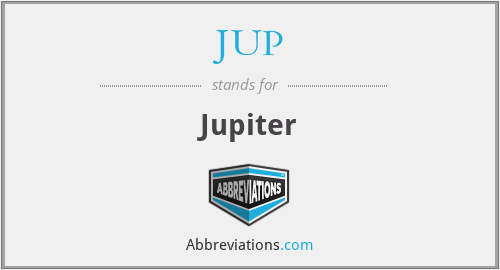 What does JUP stand for?