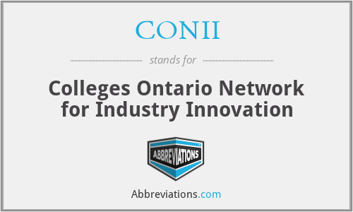 CONII - Colleges Ontario Network for Industry Innovation