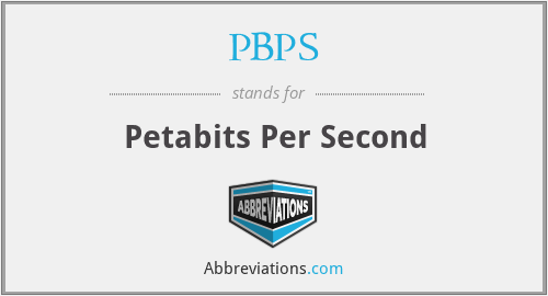 What does PBPS stand for?