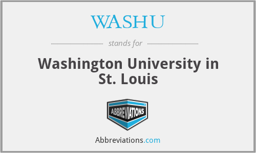 What does WASHU stand for?