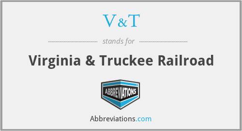 V&T - Virginia & Truckee Railroad