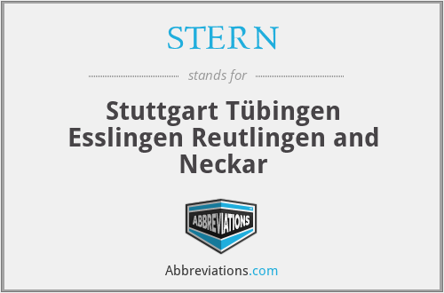 STERN - Stuttgart Tübingen Esslingen Reutlingen and Neckar