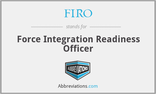 What does FIRO stand for?