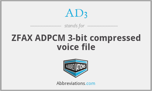 What does AD3 stand for?