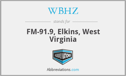 What does WBHZ stand for?