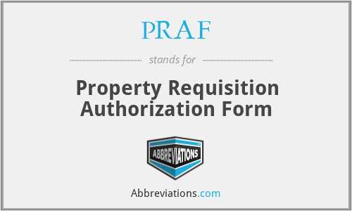 What does PRAF stand for?
