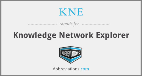 What does KNE stand for?