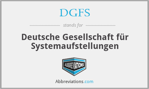 DGFS - Deutsche Gesellschaft für Systemaufstellungen