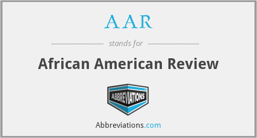 AAR - African American Review
