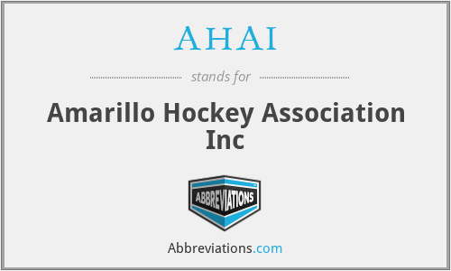 What does AHAI stand for?