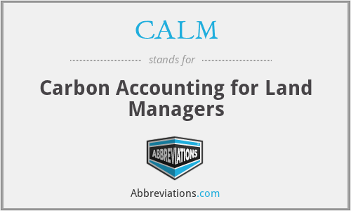 CALM - Carbon Accounting for Land Managers