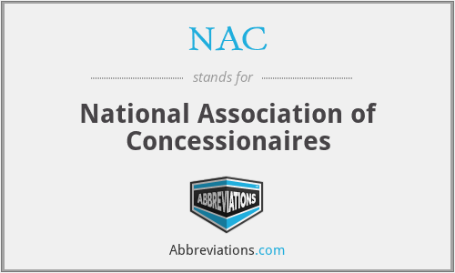 What does concessionaires stand for?