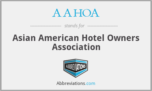 What does AAHOA stand for?
