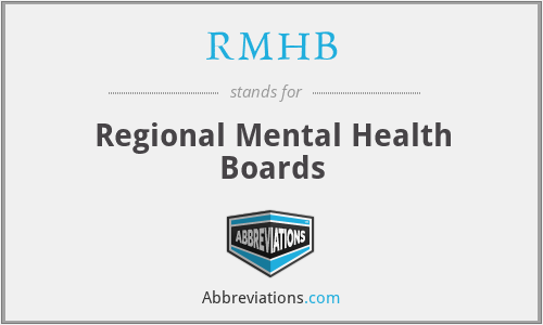 RMHB - Regional Mental Health Boards