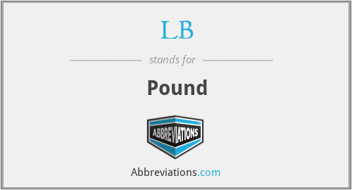 What does LB stand for?