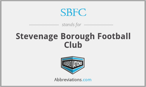 SBFC - Stevenage Borough Football Club