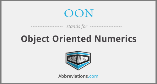 OON - Object Oriented Numerics