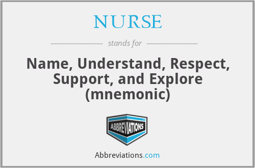 What does NURSE stand for?